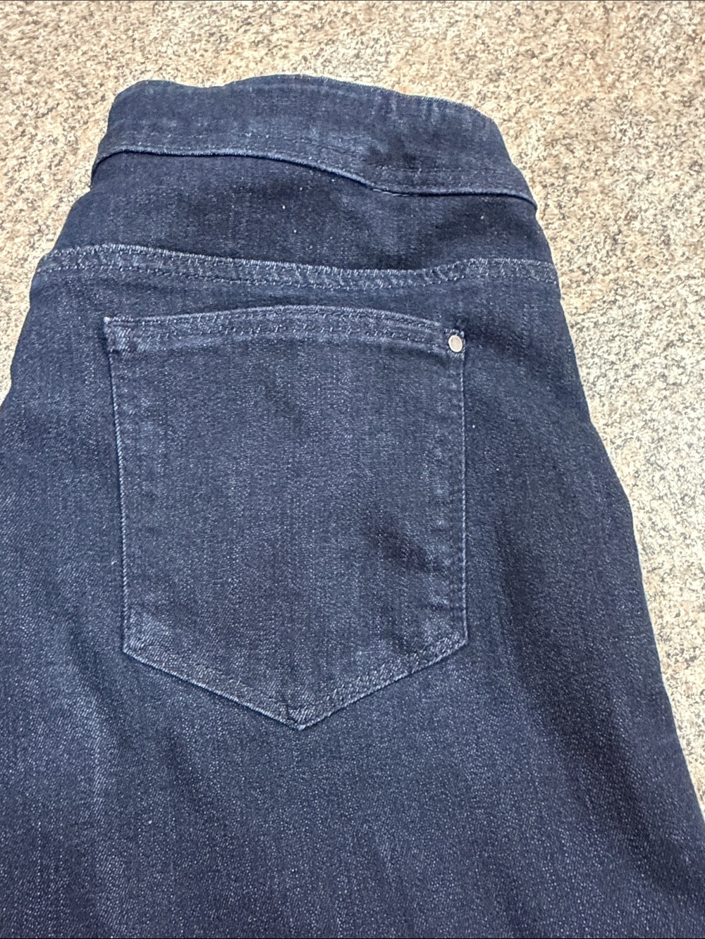 Chico's Dark Blue Ankle-Length Stretch Jeans with Side Buttons size 1.5 (10) - Picture 7 of 7